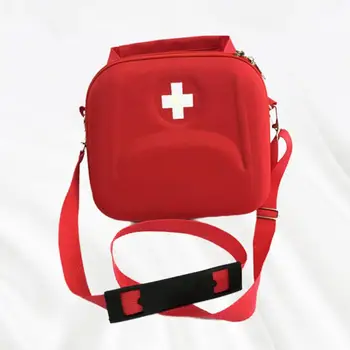 Prenosné Prvá Pomoc Kit Bag Dvojité Zips Skladovanie Ramenný Popruh Turistika Cestovať Domov Núdzové Kit Puzdro Pre Domácnosť Veci