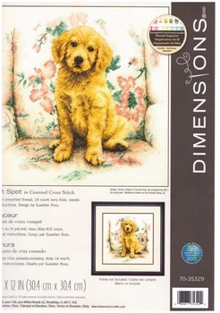 Psy na gauč 39-38 Cross Stitch Ekologické Bavlnené Nite na Výšivky Domáce Dekorácie Visí Maľovanie