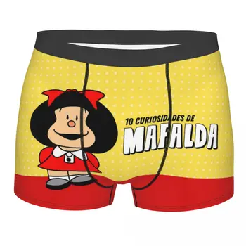 Pánske Mafalda Amín boxerky Nohavičky Jemnú Bielizeň Kawaii Cartoon Muž Sexy Plus Veľkosť Spodky