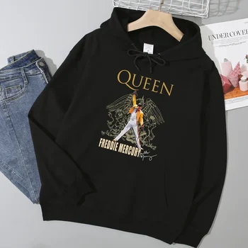 Rapper Kráľovná Hoodie Muži Ženy Móda Kabát Kapely Queen Freddie Mercury Hoodies Dieťa Hip Hop Chlapci Dievča Ženy Kabát S Kapucňou, Dieťa Kabát