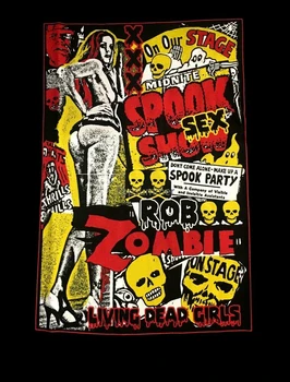 Rob Zombie Cd Lgo Strašiak Sex - Živých Mŕtvych Dievčat Tričko Xxl 2X Nové