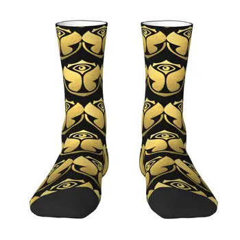Roztomilý Tlač Zlato Hudby Tomorrowland Ponožky pre Ženy, Mužov Úsek Leto Jeseň Zima Posádky Ponožky