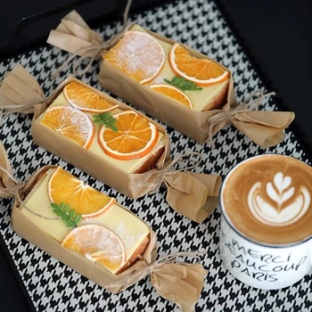 Ručné Simulácia Syrový Sendvič Orange Plátky Toasty Blok Umelé Potravinárske Tortu Okne Displeja Streľba Rekvizity Domova