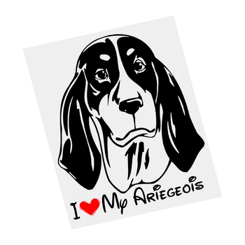 S61467# I Love My Ariegeois Pes Čierny Transparentný Auto Nálepky Vinyl Odtlačkový Nepremokavé Dekoroch pre Motocykel Nárazníka Notebook