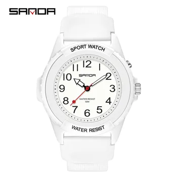 Sanda 6018 nové single-core elektronické hodinky vonkajšie športové módne hodinky svetelný pohyb