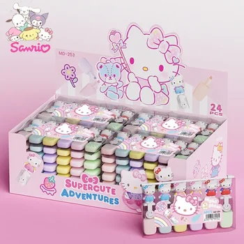 Sanrio Zvýrazňovač 36pcs Sady Hello Kitty Melódie Cartoon Mini 6-farebný Značkovač Kawaii Študentov Známky Vzdelávania Papiernictvo Veľkoobchod