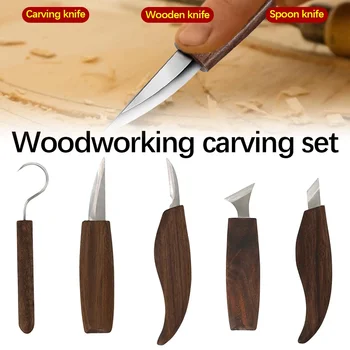 Sekáč Nožom Woodcut DIY Strane Dreva-Rezbárske Nástroje Rezbárska Žacích Nožov Peeling Tesárstvo Lyžice Ručné Náradie Pracovník