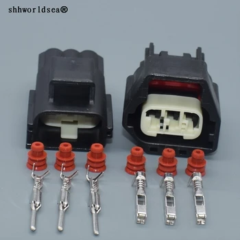 shhworldsea 3pin 1,5 mm muž žena Auto konektor zapojenie vedenia zapečatené vodotesný kábel konektor 7283-5541-30 7282-5541-30