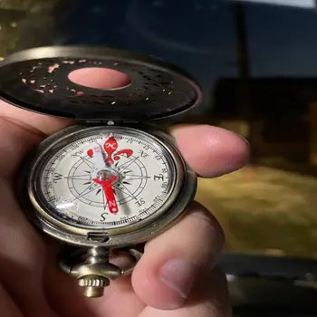 Sledujte Kompas Darček Vreckové Hodinky Dizajn Prenosných Kompas Vonkajšie Turistická Navigácia Vintage Bronze Kompas Vonkajšie Nástroje