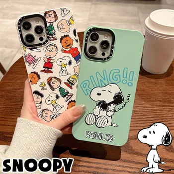 Snoopy módne telefón puzdro pre iphone 14 13 11 pro max 12 xs max x xr 7 8 plus cartoon silikónové zadný kryt shockproof roztomilý štýl