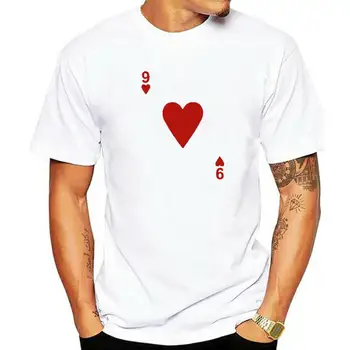 Srdcia Tričko Blackjack Kariet Poker 21 9 Tee Tričko Vlastné Top T-Shirts T Shirt Pre Mužov Grafické Bavlna Tlač Tshirts