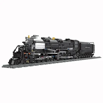 Stavebné bloky Mestskej dopravy série BIGBOY Parný vlak zostavený model hračky 1608pcs