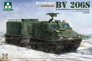 TAKOM 2083 Mierke 1/35 Bandvagn Bv206S Kĺbové Obrnené Zamestnancov Dopravcu