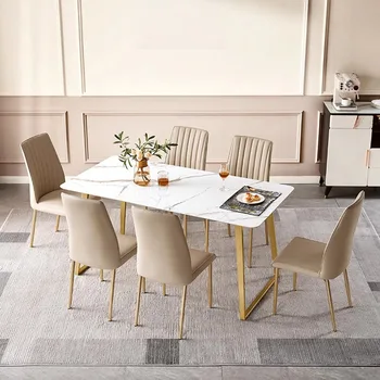 Taliansky Moderná Kuchyňa Jedálenský Stôl Domov Obývacia Izba Malý Apartmán Konferenčné Stolíky Nordic Vrchol Mesas De Jantar Nábytok