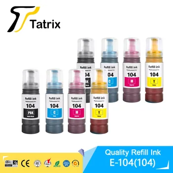 Tatrix 104 Premium Farba Kompatibilné Väčšinu Fľaša Vody na základe Náplň Atrament Pre Epson ECOTANK ET-2821/ET-2825/ET-2826/ET-2830 Tlačiareň
