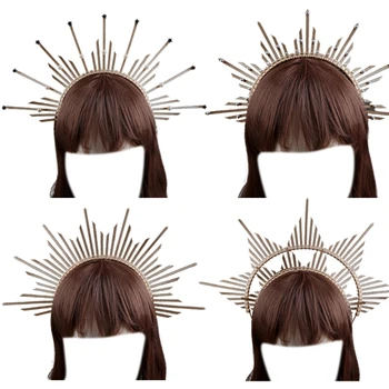 Teen Nový Rok Cosplay Vlasy Hoop Anjel Sunbursts Hlavový Most Predstavenia, Hairband