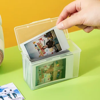 Transparentné Idol Úložisko Fotografií Prípade, Plastové Kpop Albumy Photocards Malé Karty Zber Organizátor Fotografiu Držiteľa Karty Box
