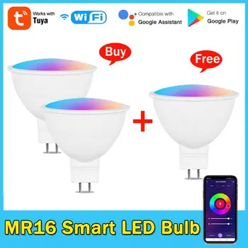 Tuya Homekit MR16 Smart Žiarovky WiFi RGB 12V LED Stmievateľné Žiarivky WiFi Ovládanie Žiarovky Pracovať S Alexa Domovská stránka Google Smartthings