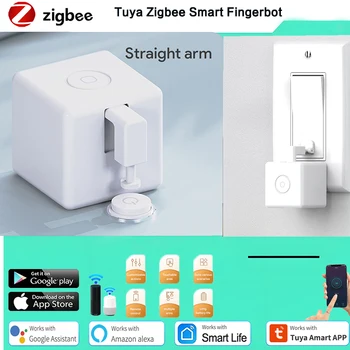 Tuya Zigbee Fingerbot Plus Smart Fingerbot Prepnúť Tlačidlo Tlačné Inteligentný Život Časovač Ovládanie Hlasom Pracuje s Alexa Asistent Google