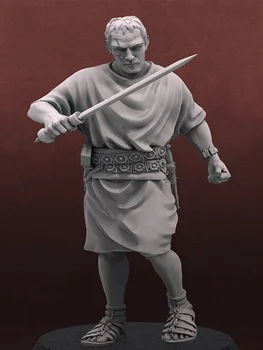 Unassambled 1/32 dávnych stojan bojovník s mečom Živice obrázok miniatúrny model súpravy Nevyfarbené