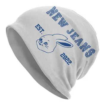 Unisex Nové Džínsy Bunny Zimnú Čiapočku Skullies Oblečenie Kawaii Králik Tvár Kapoty Pletené Klobúk Módne Zimné Čiapky Najlepšie Darčeky Výber