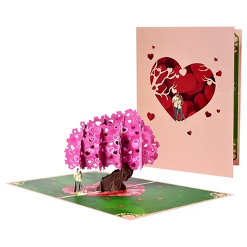 Valentína Až Kartu, 3D Pohľadnice Pre Valentines Day, Svadba, Výročie, Zapojenie, Pre Muža, Ženu