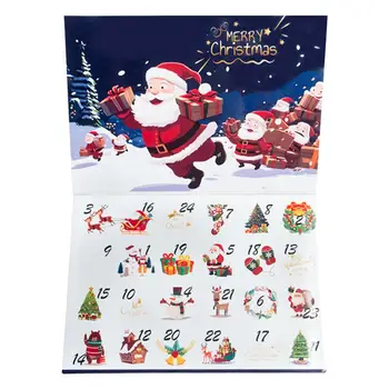 Vianočný Adventný Kalendár Plný Darčeka 24 Dní Časovač DIY Prázdne Políčko Snowflake Candy Box Prekvapenie Darčeky Pre Deti, Chlapci Dievčatá