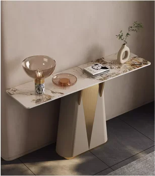 Vstupná veranda tabuľka taliansky ľahké luxusné proti múru, rock panel vstup tabuľka moderný jednoduchý vstup s chodbou tabuľka