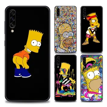 Vtipné Homer Simpson Family Telefón puzdro pre Samsung Galaxy A10 A20 A30 A40 A50 A60 A70 A90 Poznámka 8 9 10 20 Ultra 5G TPU Prípade