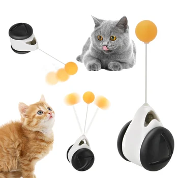 Vtipné Nie je Nuda Interaktívne Rotujúce Mačka Gule s Kolesami Teaser Hračky Krytý Cvičenie Smart Cat Hračka domáce zvieratá