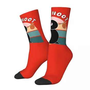 Vtipné Šťastný pánske Ponožky Bežnej Tlače Vintage Harajuku Penguin Animácie, Vtipné Hip Hop Posádky Blázon Ponožka Darček Tlačené