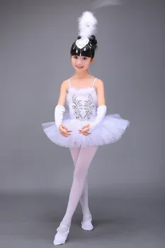 Výkon Odborných Balet Tutu Dievčatá Dospelých, Deti Labutie Jazero Balerína, Tanečných Kostýmov, Palacinka Tutu biely Balet Šaty Dievčatá