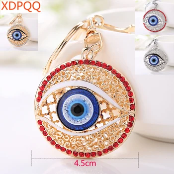 XDPQQ auto prívesok oblečenie wild šperky novinka Feng Shui 3D žiarivý očný keychain