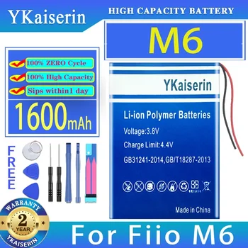 YKaiserin Batérie M 6 1600mAh Pre Fiio M6 Hráč Bateria