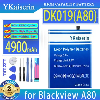 YKaiserin Batérie pre Blackview A80 A80s 4900mAh Nabíjateľná DK019 Li-ion Batérie pre Quad Zadné Kamery 6.21