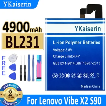 YKaiserin Pre Batériu Lenovo BL231 BL 231 4900mAh Pre Lenovo X 2 Batéria Pre Lenovo ATMOSFÉRA X2 Pre Lenovo S90 S90u + Bezplatné Nástroje