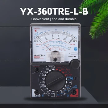 YX-360TRE-L-B Ukazovateľ univerzálnych meracích prístrojov AC DC Meranie ICEO HFE s Tester Pero Kontrolka Pípanie Ammeter Voltmeter Odolnosť
