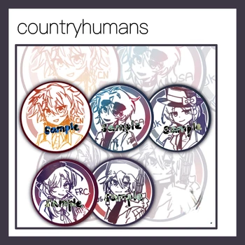 Ženy Brošňa Countryhumans Odznaky Kolíky Anime Countryhuman Ch Creative Móde Kawaii Obrázok Brošňa pre Vak Accessorie Darček Hračka