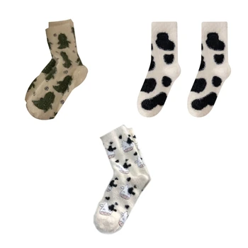 Ženy, Fuzzy Ponožky Mäkké Útulný Črievičku Ponožky Teplé Zimného Spánku Plyšové Posteľ Ponožky P8DB
