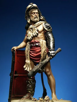 Živica Obrázok 1/24 75mm staroveký bojovník stojan s shield Model Unassambled Nevyfarbené Obrázok Stavebných Kit